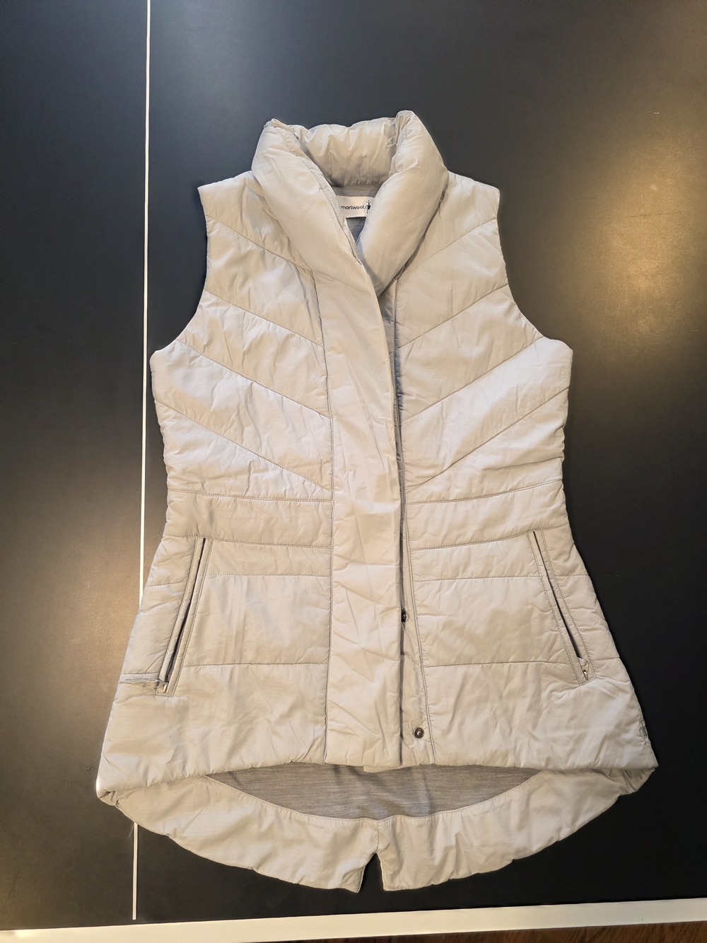 Smartwool Women's Light Gray Quilted Vest - Picture 3 of 4